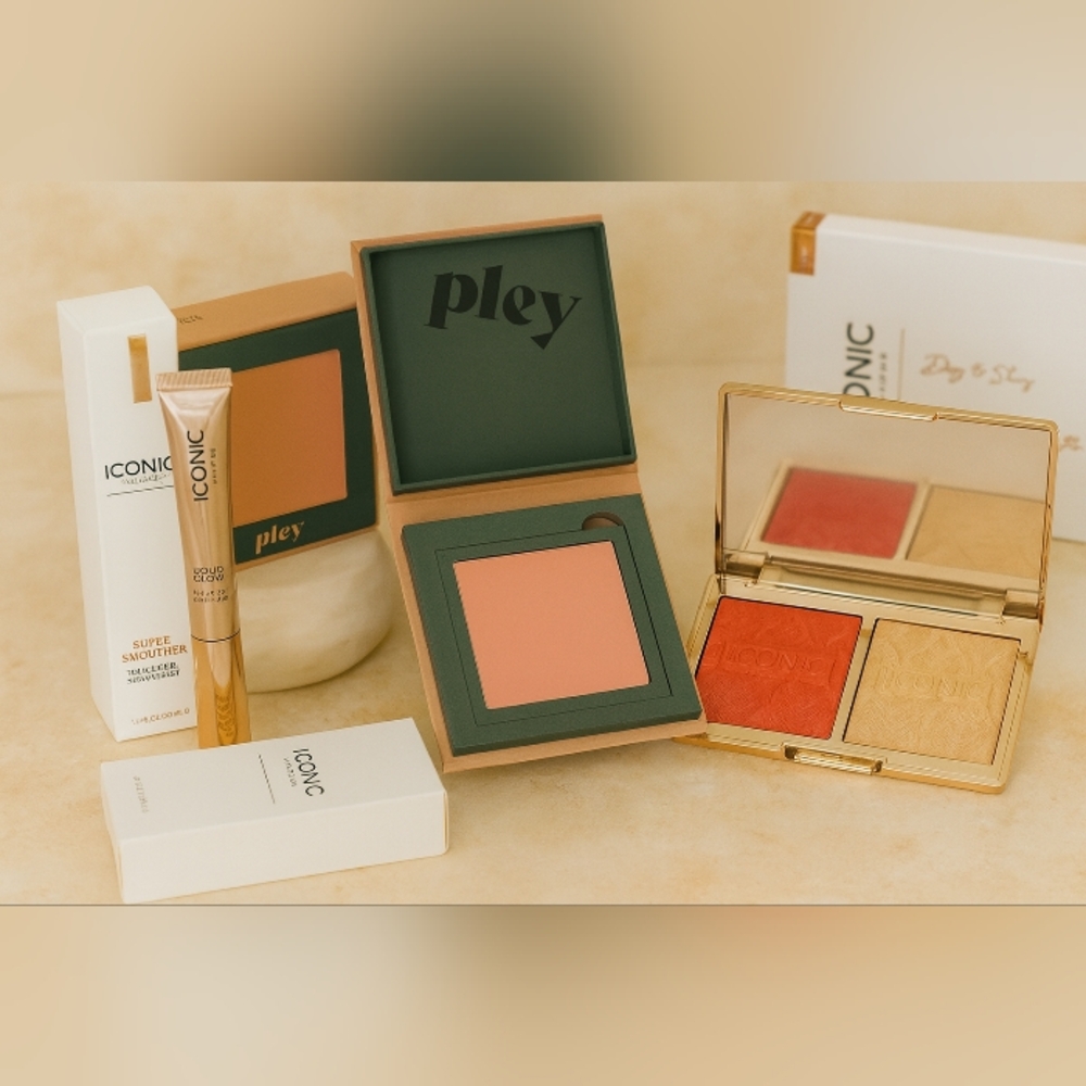 ICONIC London Blush Set with Vibrant Red and Gold Hues